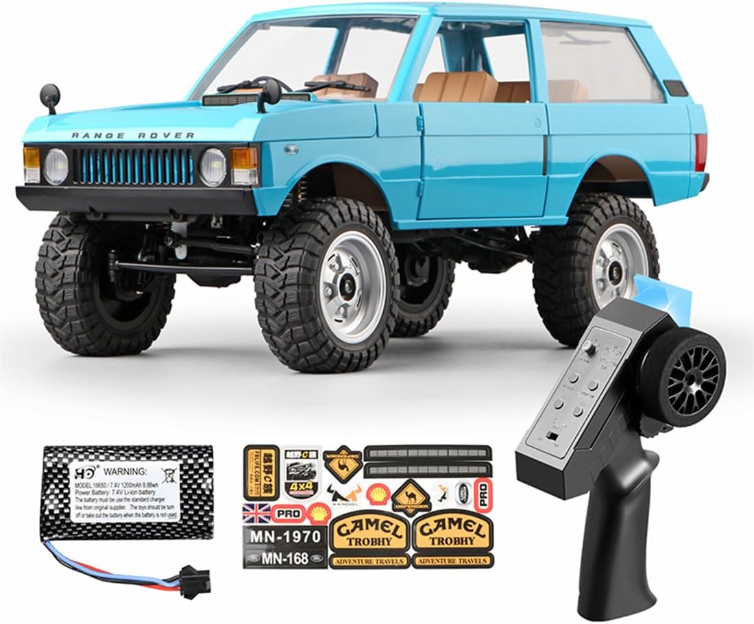 ConsoleXpress RCオフロードクローラーモデル、MN-168 1/12スケール 2.4G RC 4WD オフロードクロー