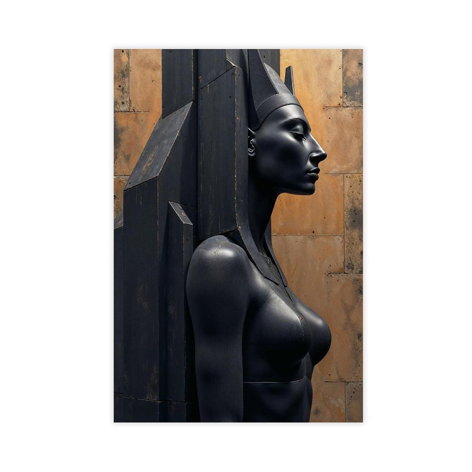 Qzfncoyu Poster Of Sekhmet, Egypt Canvas Poster Bedroom Decor Landscape Office Room Decor Gift 20X30inch(50X75cm)