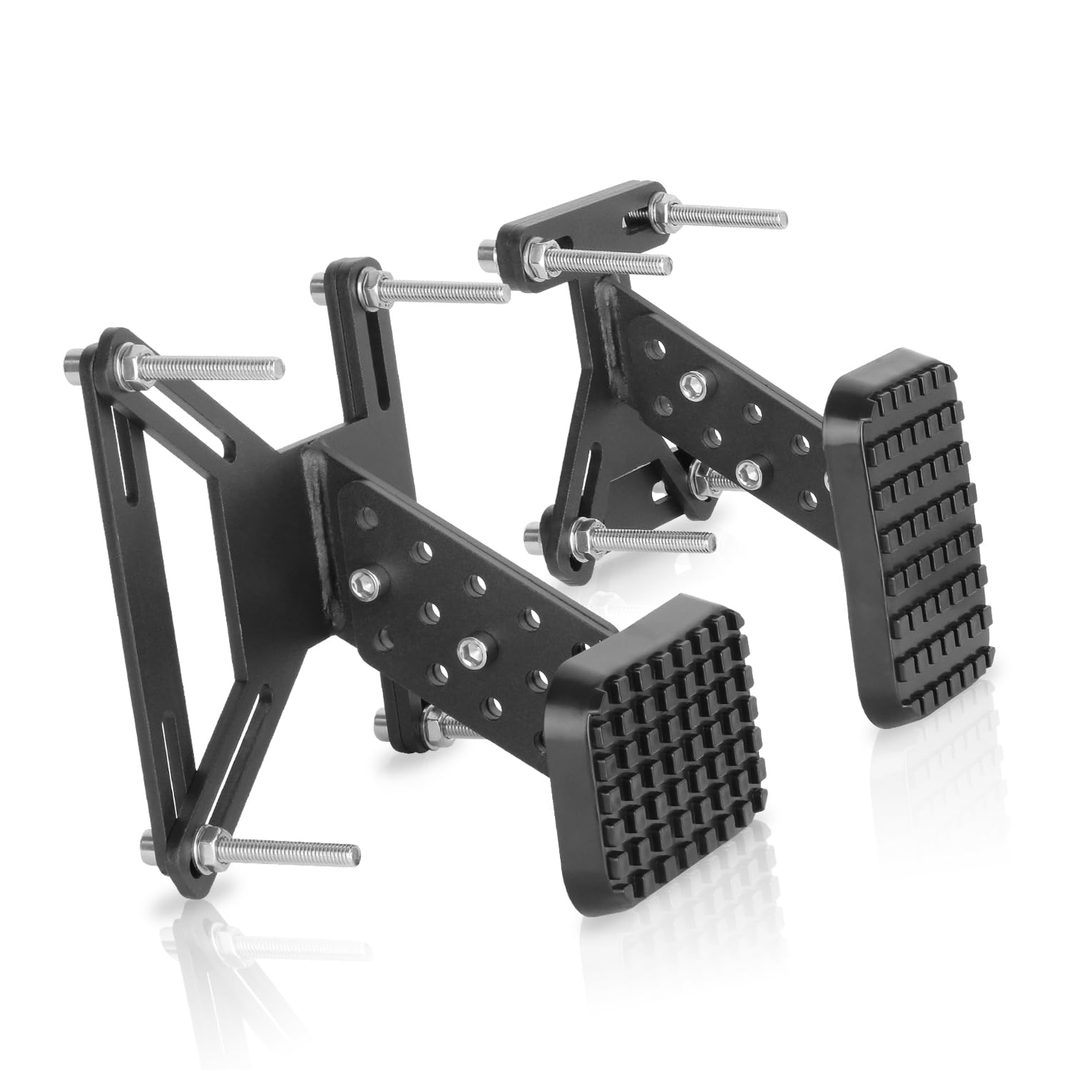 HUGEBO Gas and Brake Pedal Extenders,Universal Anti Slip Accelerator Pedal Extenders for Short People,Adjustable Car Pedal Extenders for Cars,Go Kart,Golf Carts