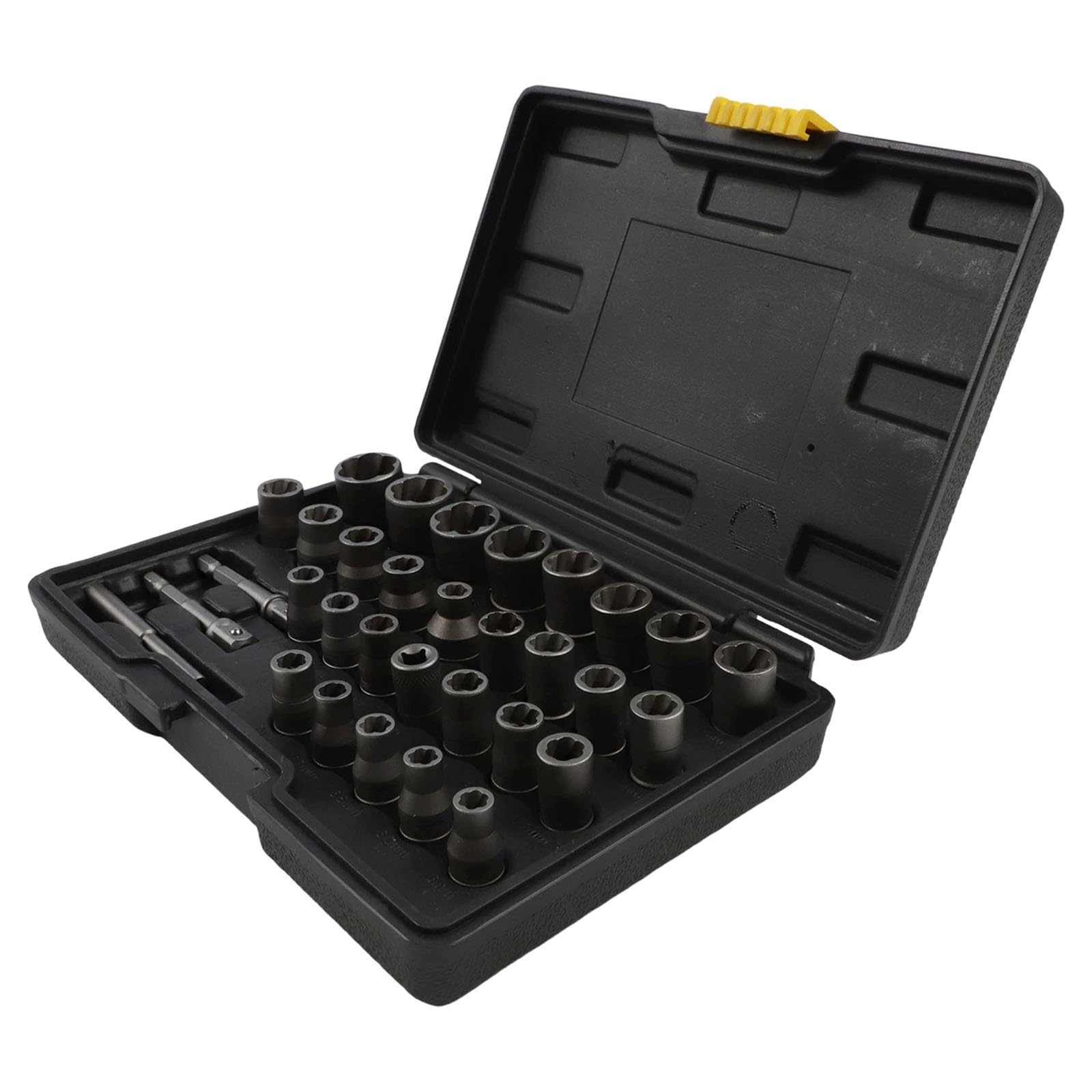 EasyByMall Set di 32 chiavi a bussola con adattatori da 1/4" e 3/8" per rimuovere bulloni e dadi arrugginiti danneggiati