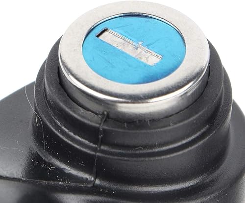 Miniatura 3 de Socobeta Voltímetro eléctrico del acelerador 19x12x5 con pantalla de voltaje digital verde y cerradura para triciclo de scooter E