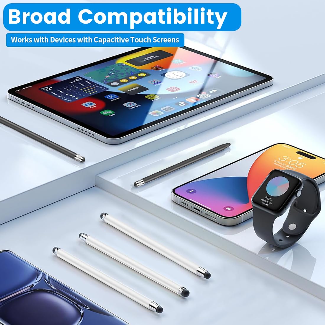 Penne per Tablet 2 in 1, Penna Stilo per Touch Screen per Samsung iPhone iPad