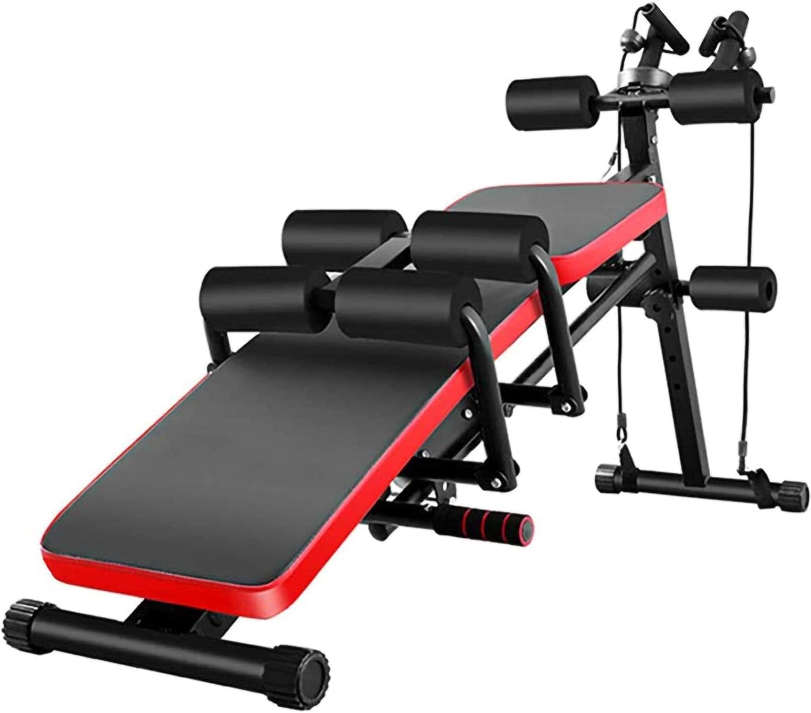 Adjustable Weight Bench,Multi-Purpose Workout Bench,Sit Up Incline Curved Bench Flat Fly Weight Press Foldable,for Home Fitness Gym Exercise,Max Load 250Kg