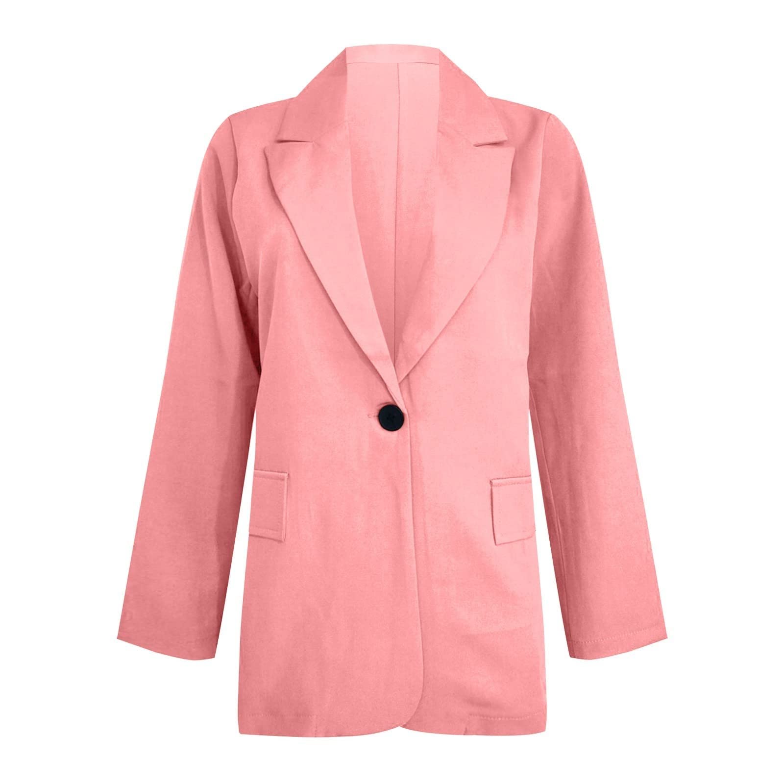 Susenstone Tailleur Femme Ensemble Chic et Élégant Slim Fit Blazer Veste Formelle Pantalon Costumes Manteau Col Revers Couleur Unie