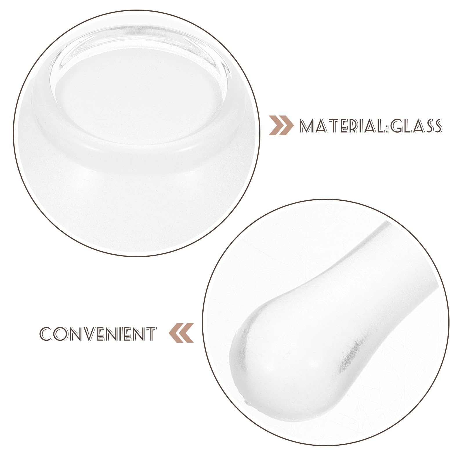 Mortaio di vetro con pestello 60 mm in vetro medicinale ciotola macina per laboratorio e cucina pentola per compresse e polveri chimiche