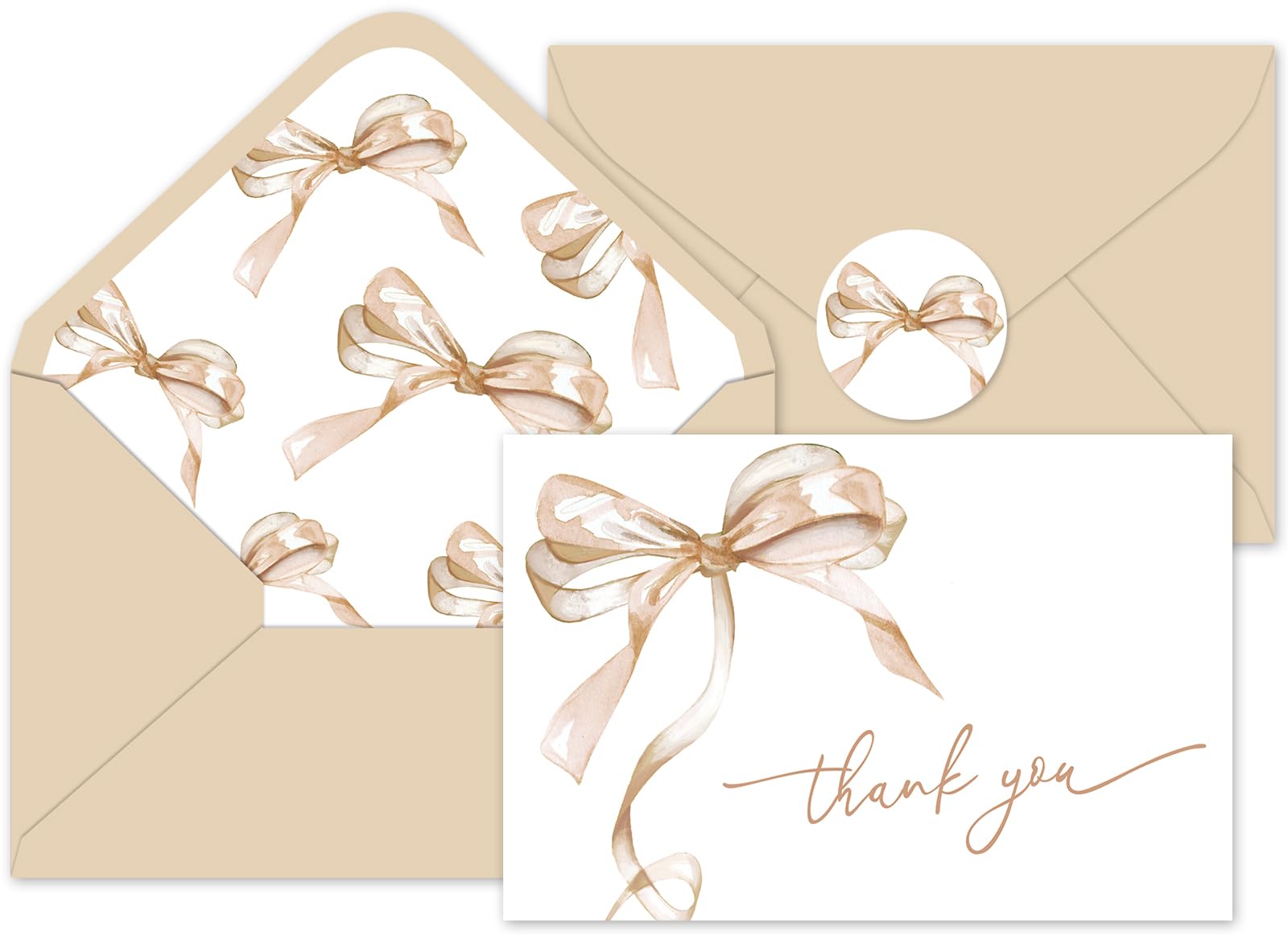 Summer Margarita Thank You Cards - 24 Pack With Envelopes & Stickers