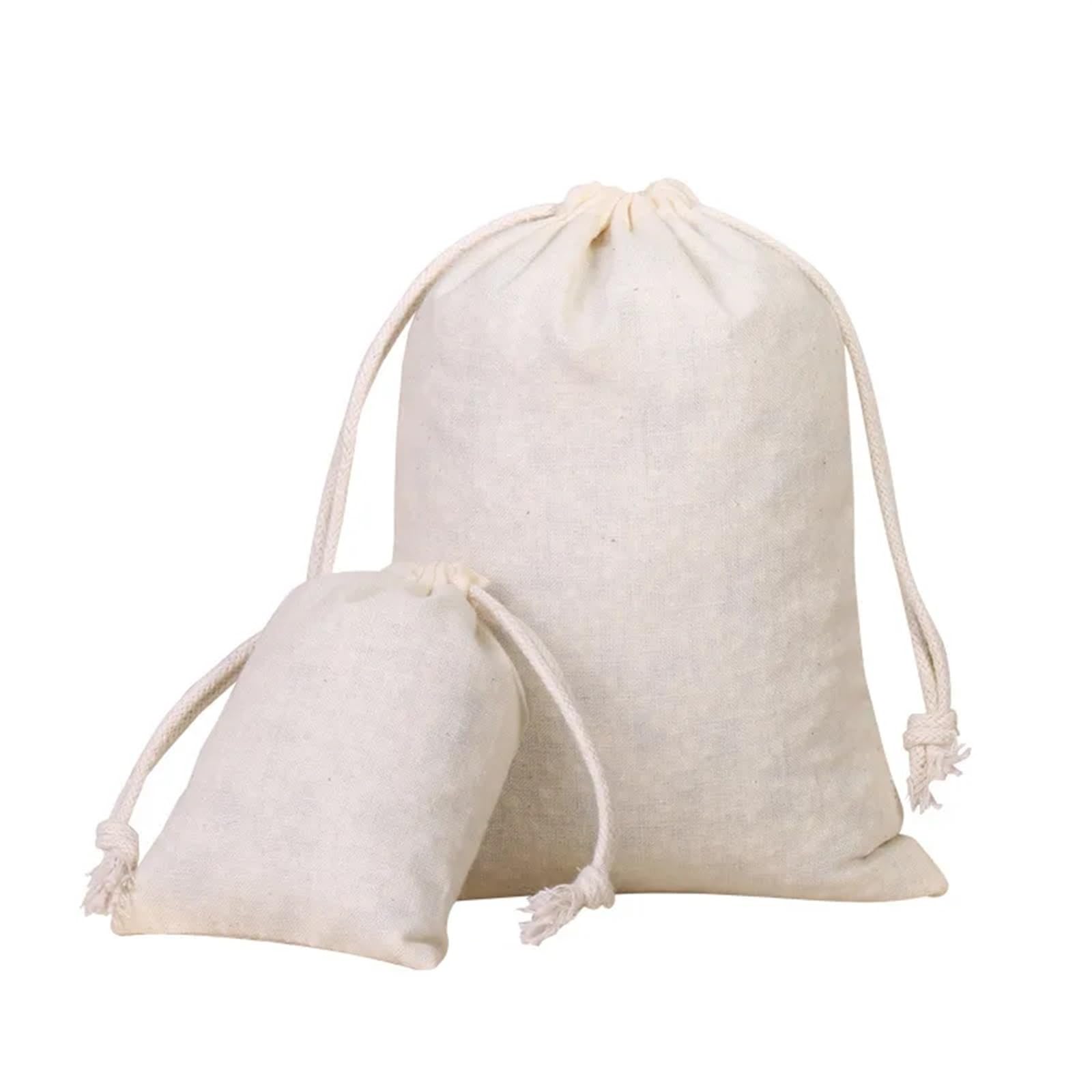 Geschenkbeutel 5 10 20 50 Teile/paket Natürliche Baumwolle Kordelzug Lagerung Taschen Weihnachten Hochzeit Geschenk DIY Plain Beutel Wiederverwendbare Hause Staubbeutel(8X10CM_COTTON BAGS 50PCS)