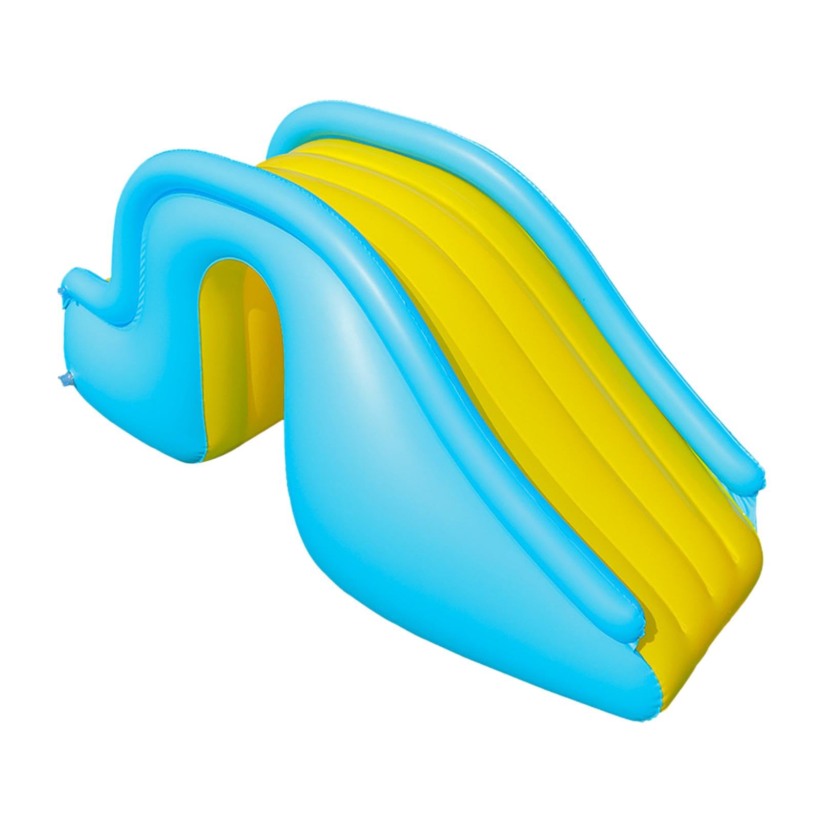 Inflable Tobogán Piscina Deslizador Agua Juego Inflable Antideslizante Parque Acuático Material PVC Seguro Y Adecuado para Niños en Piscinas
