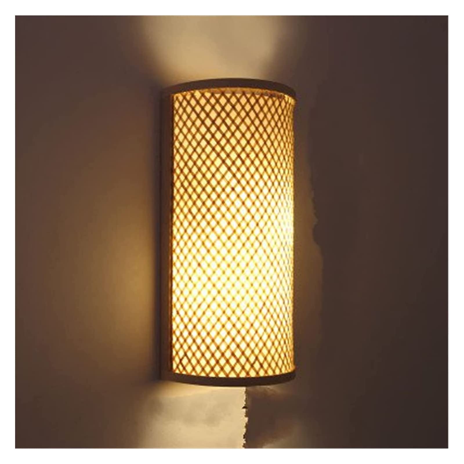 ZTCHSENZT Wall Lamp Japanese Tatami Style Rectangle Wooden LED Warm White Bedside Restaurant Bar,Wall Sconces,F