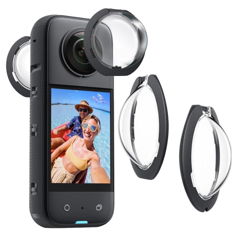 yantralay Lens Protector for Insta 360 X3 | Dual PC Lens Guards with Adhesive | Scratch Resistant Waterproof Clear Camera Lens Cover Kit | Insta 360 X3 Accessories-image-32