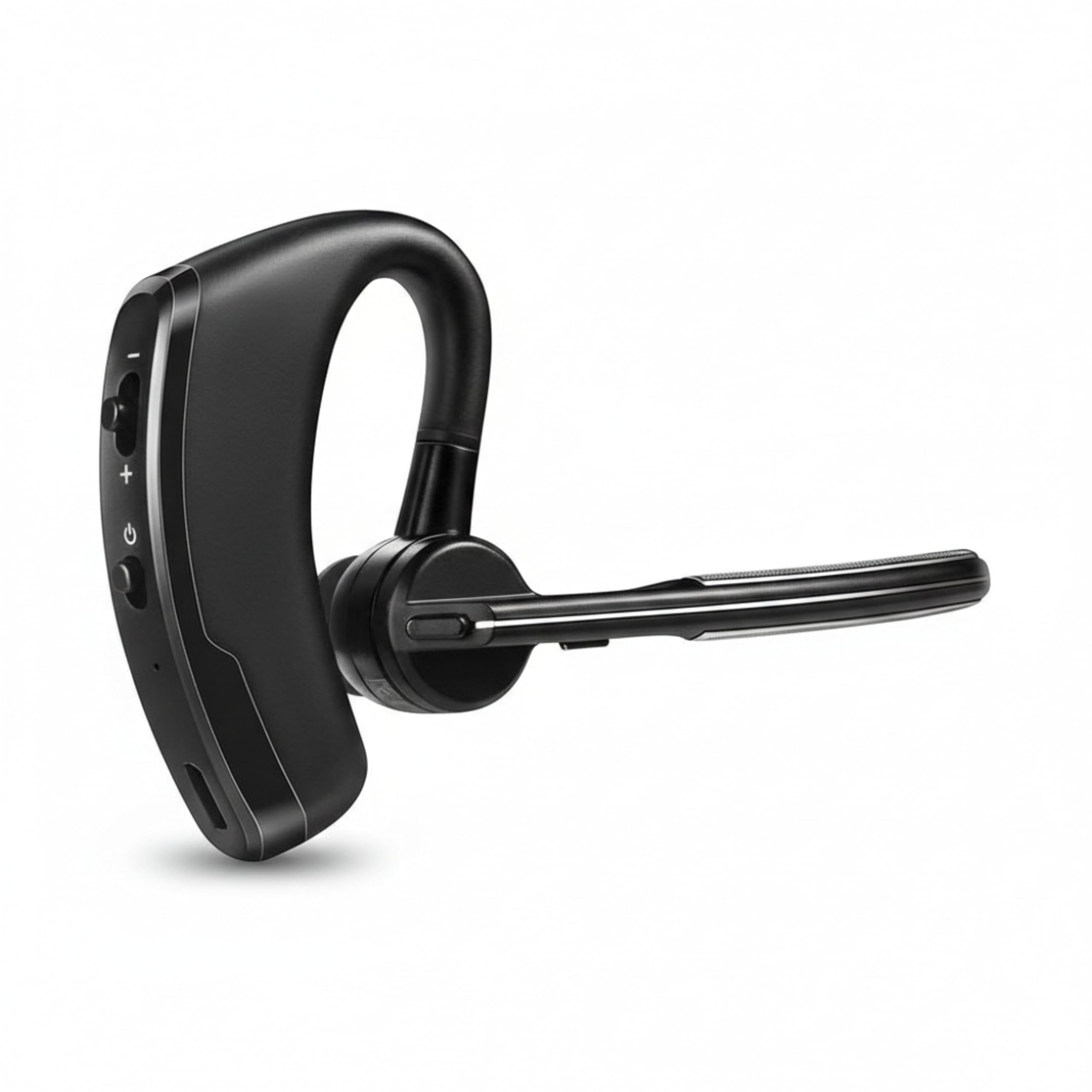 Bluetooth Single Ear Wireless Headset with Noise Canceling Mic | Sweatproof Lightweight Hands Free Headphone for Calls Music Compatible with Mobile Tablet Android iOS Devices-picture-39