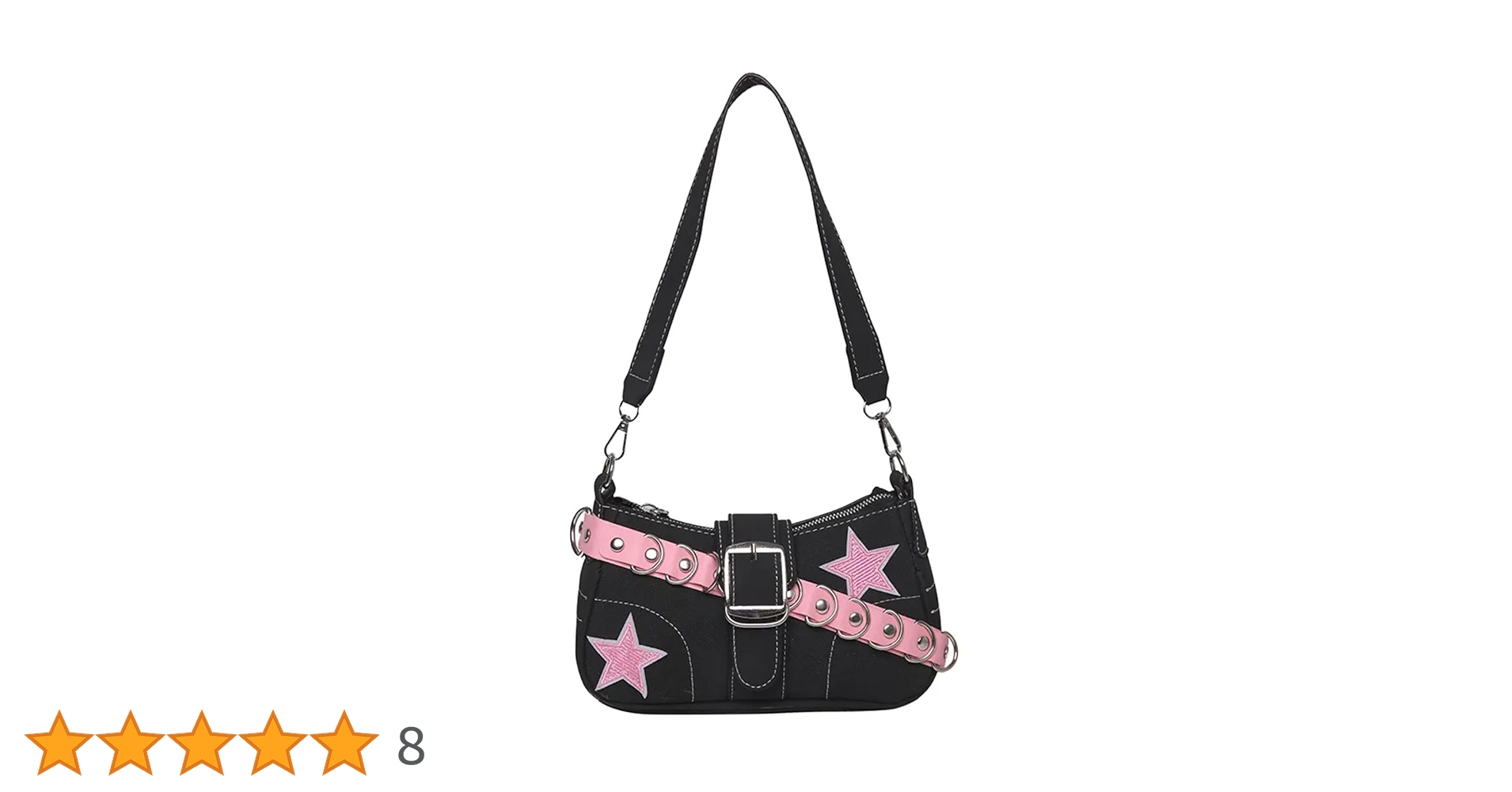 希少　00s ROSE BUD 2way shoulder y2k archiv RoseSeek Women's Star Studded Chain Shoulder Handbags Color