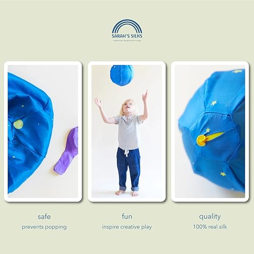 Miniatura 5 de Sarah's Silks Cubierta de bola de globo de estrella  Cubierta de globo de seda real  Juguete creativo de Waldorf para juego abierto
