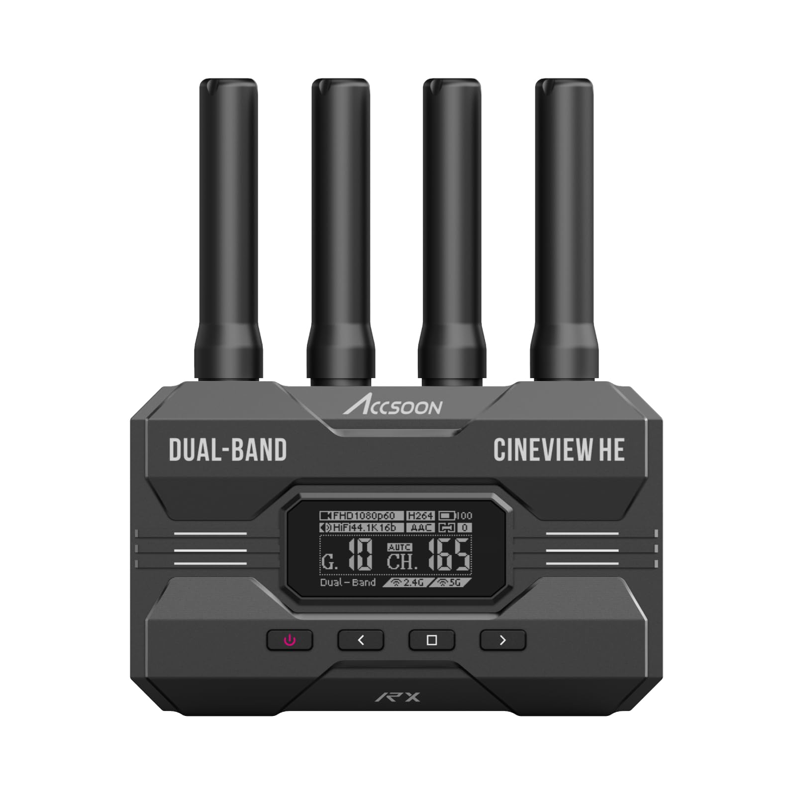Accsoon CineView HE HDMI Video Receiver, Wireless Video Transmission System, 1200ft Range 60ms Low Latency, 1080p60fps
