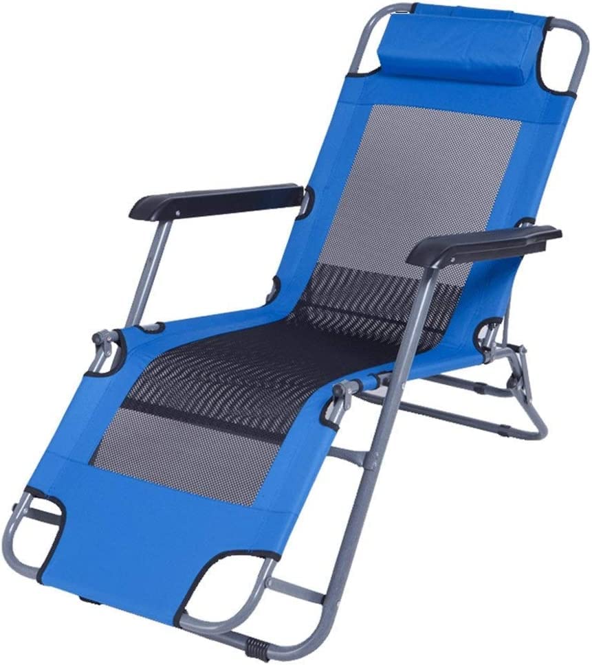 Chaise longue inclinable réglable avec maille respirante de terrasse
