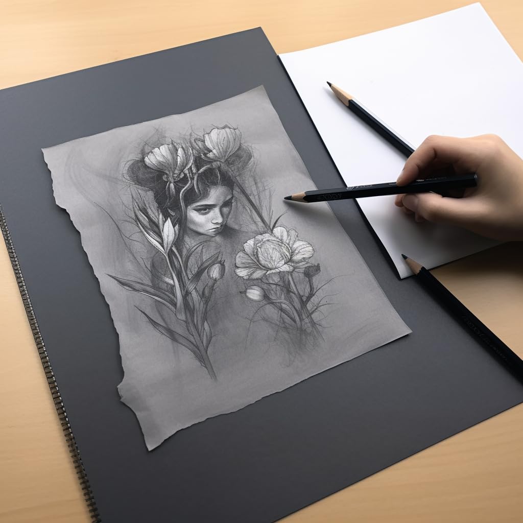 100 arkuszy papieru węglowego do rysowania wzorów na drewnie, płótnie, papierze i innych pracach ręcznych (29,7 x 21,1 cm)