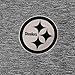Antigua Men's Heather Black Pittsburgh Steelers Par 3 Polo