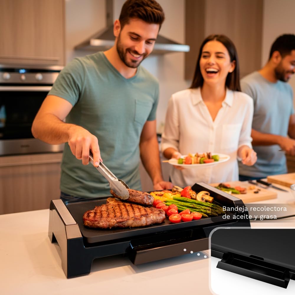GRUNKEL bk-p36 Contact Grill Tabletop Electric 2000 W Black Grill – barbecues i grill (2000 W, Contact Grill, Electric, Tabletop, czarny, 356 mm)