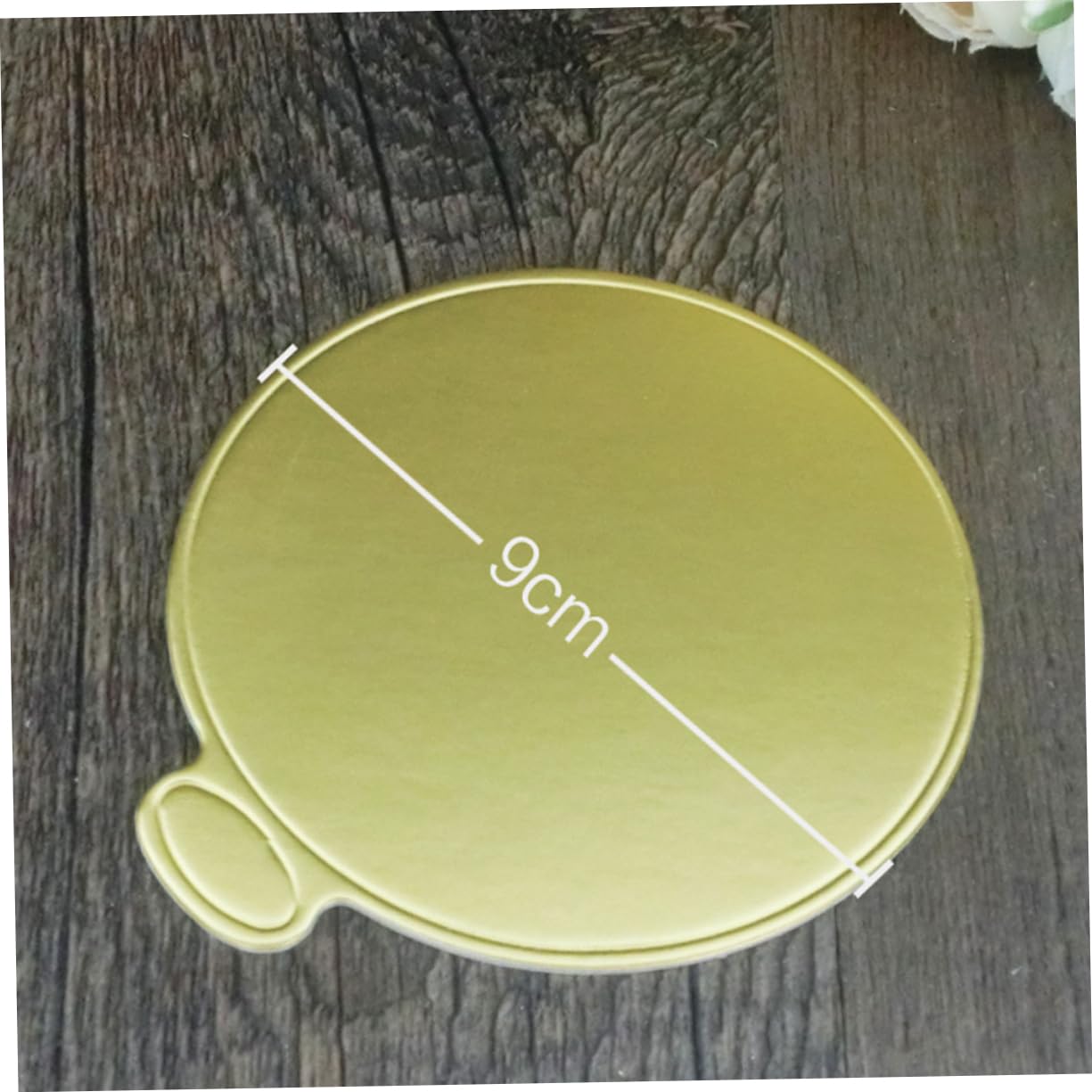 Cabilock 100 Pcs Golden Cake Board Round Disposable Mousse Cake Serving Base for Elegant Desserts for Events and Celebrations