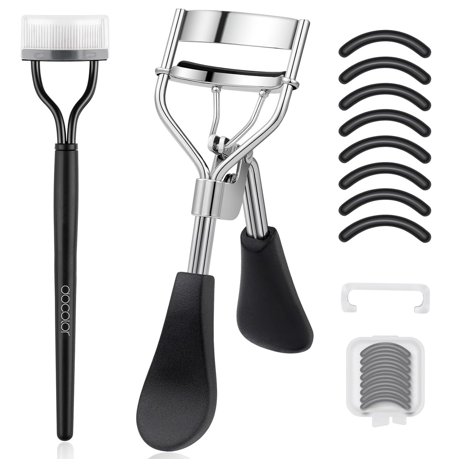 docolor Eyelash Curler with Eyelash Comb, Lash Curler with 8...