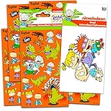 Nickelodeon Rugrats Merchandise Bundle Rugrats Decorations Set - Rugrats Reptar Stickers with Retro Nick Decal (Rugrats Sticker Pack)