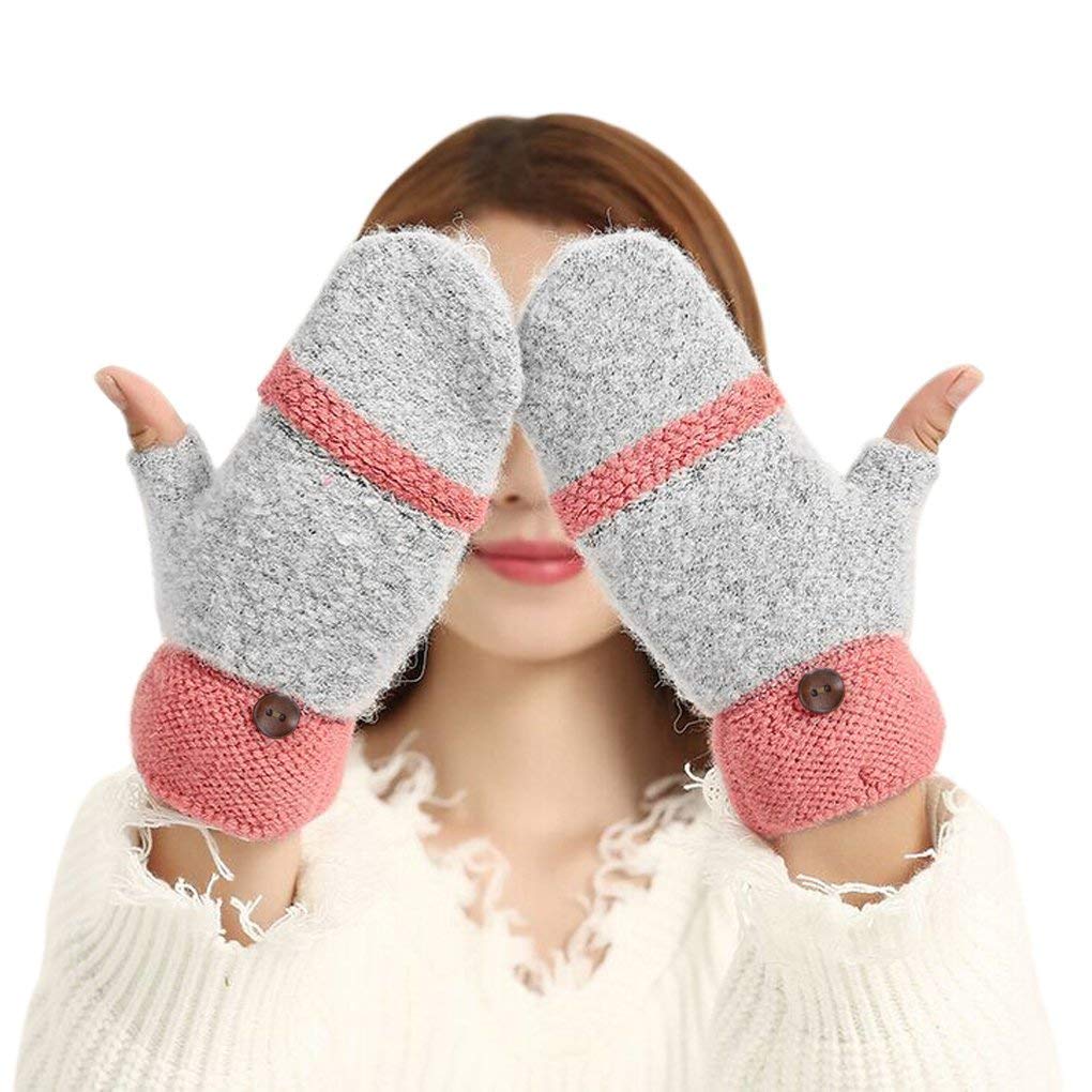 Unisex-Dorosłe Rękawiczki Damskie Ciepłe Zimowe Rękawiczki Zimowe Męskie Owłosione Proste Efektowne E Rękawiczki Zimowe Outdoor Cycling Hand/#2/One Size