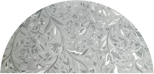 AUTOTECH PARK - Lámina de ventana con arco para pared, diseño floral serie 5, hasta 64 pulgadas de diámetro y 33 pulgadas de altura