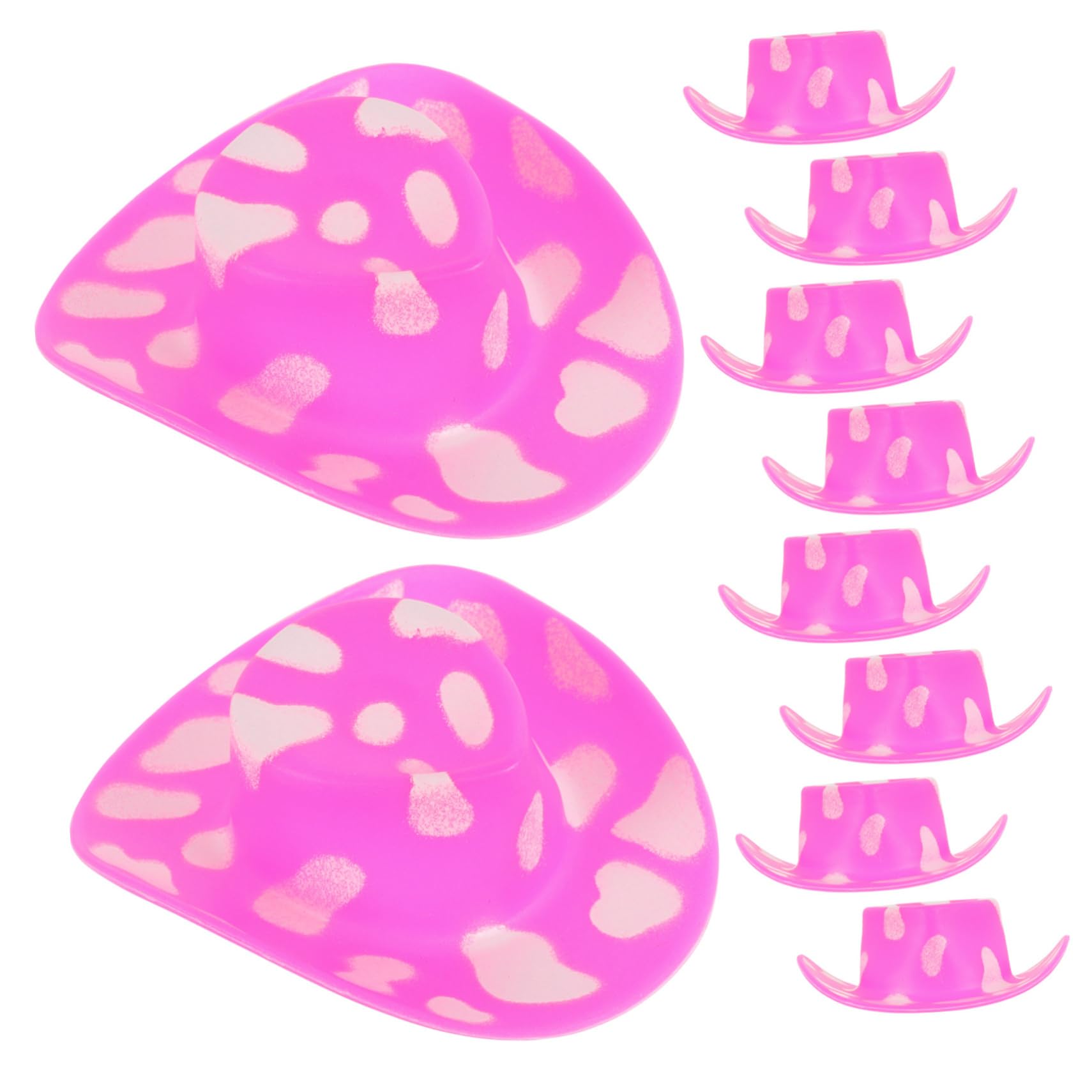 HEMOTON 10Pcs Miniature Cowboy Hats for Dolls Cute Dress Up Party Accessories and Stylish Mini Hats for DIY Projects and Cosplay Fun for Doll Photography