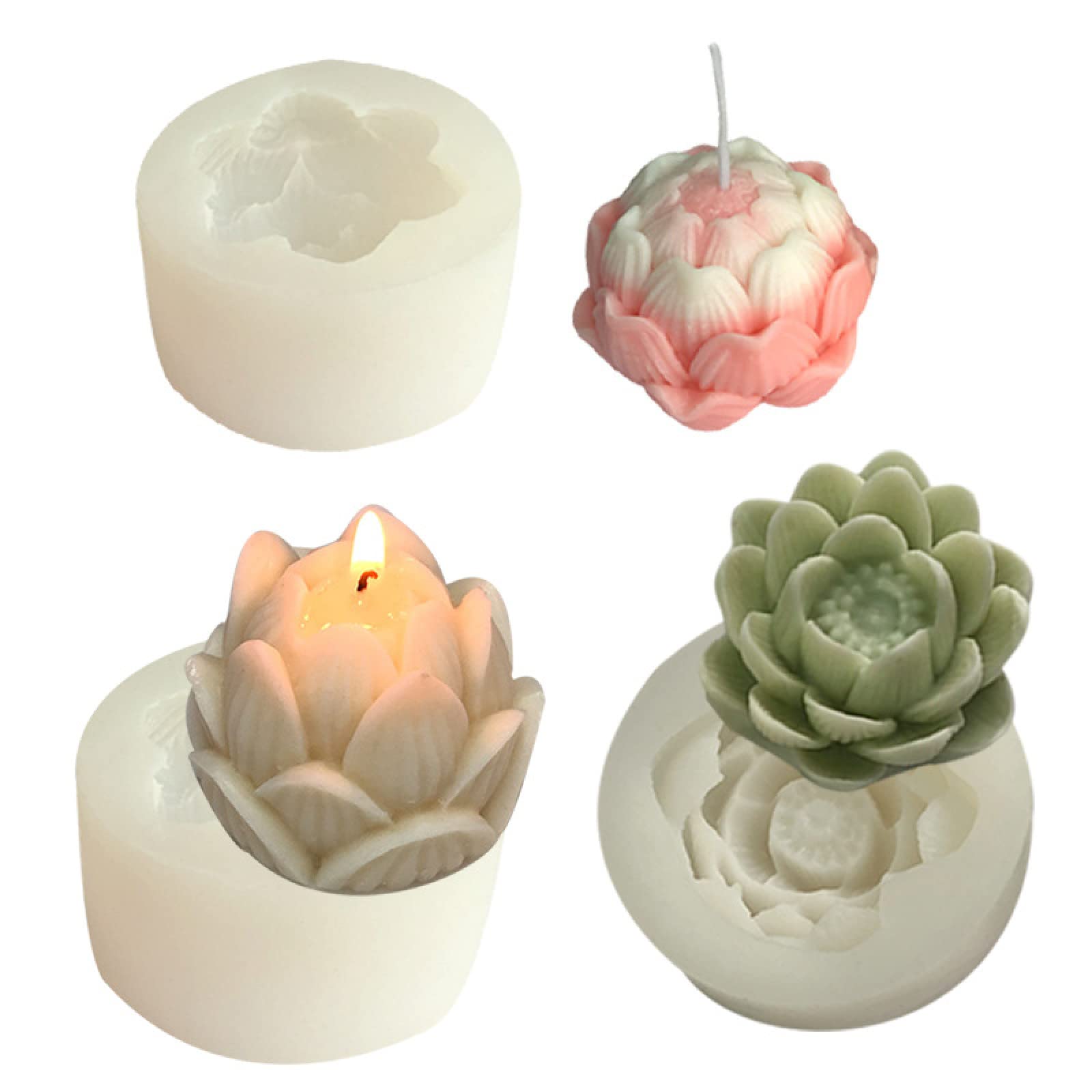 1 stampo retro in silicone, candela per aromaterapia, articolo decorativo in silicone a stampo | SHEIN ALIA