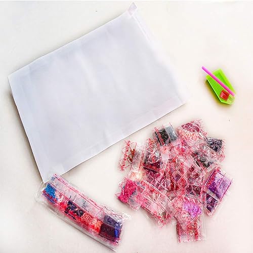 Miniatura 6 de Kit de pintura de diamantes 5D por números, pintura de diamantes de imitación de cristal 5D para manualidades, punto de cruz, suministros para