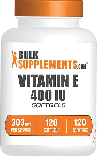 Miniatura 6 de BULKSUPPLEMENTS.COM Cápsulas blandas de vitamina E de 400 UI - Suplementos de vitamina E, cápsulas de vitamina E - Soporte antioxidante, cápsulas