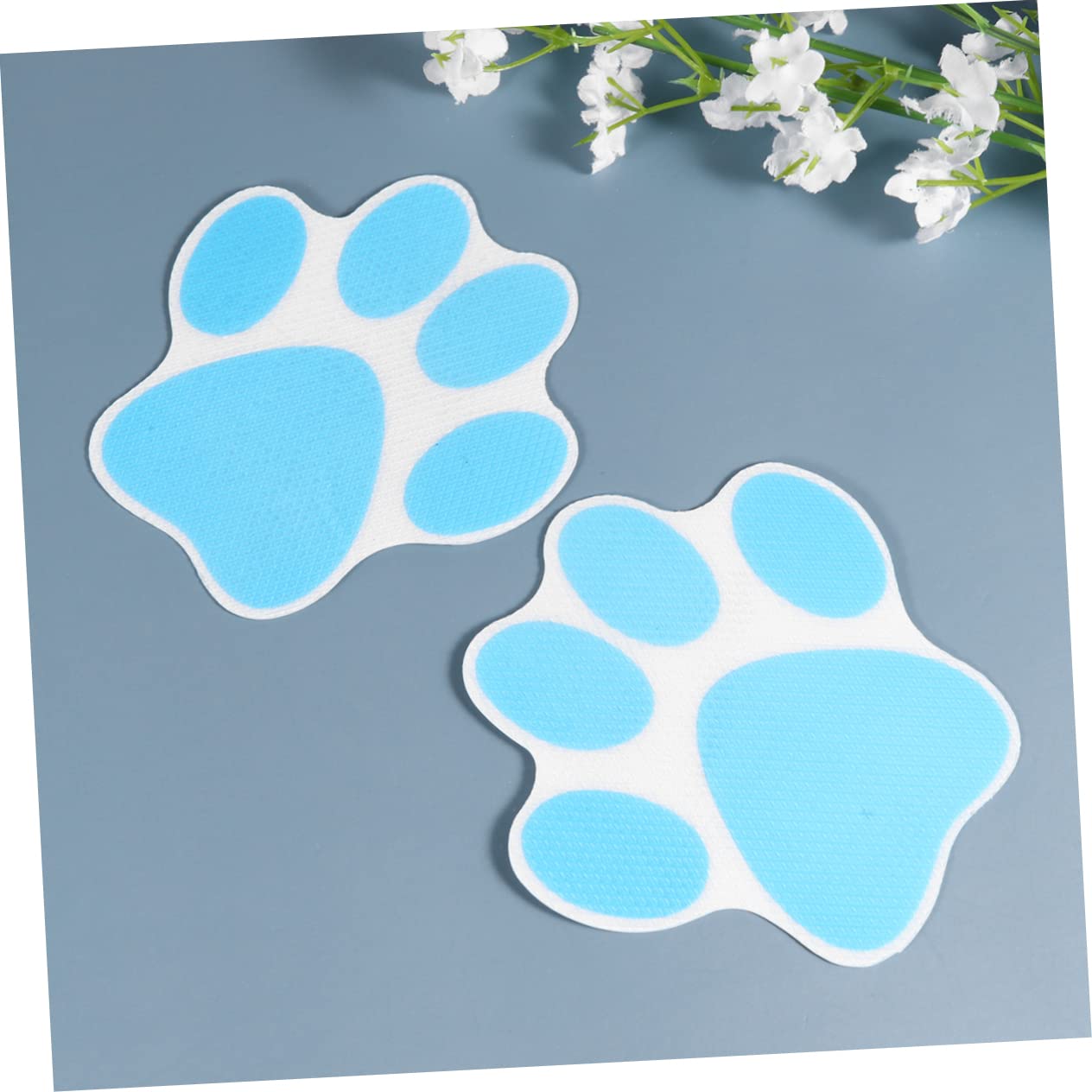 KONTONTY 20pcs Slip Tub Stickers Cartoon Dog Footprint Decals for Bathroom Safety Self Adhesive Non Slip Prevention for Bathtubs and Slippery Surfaces