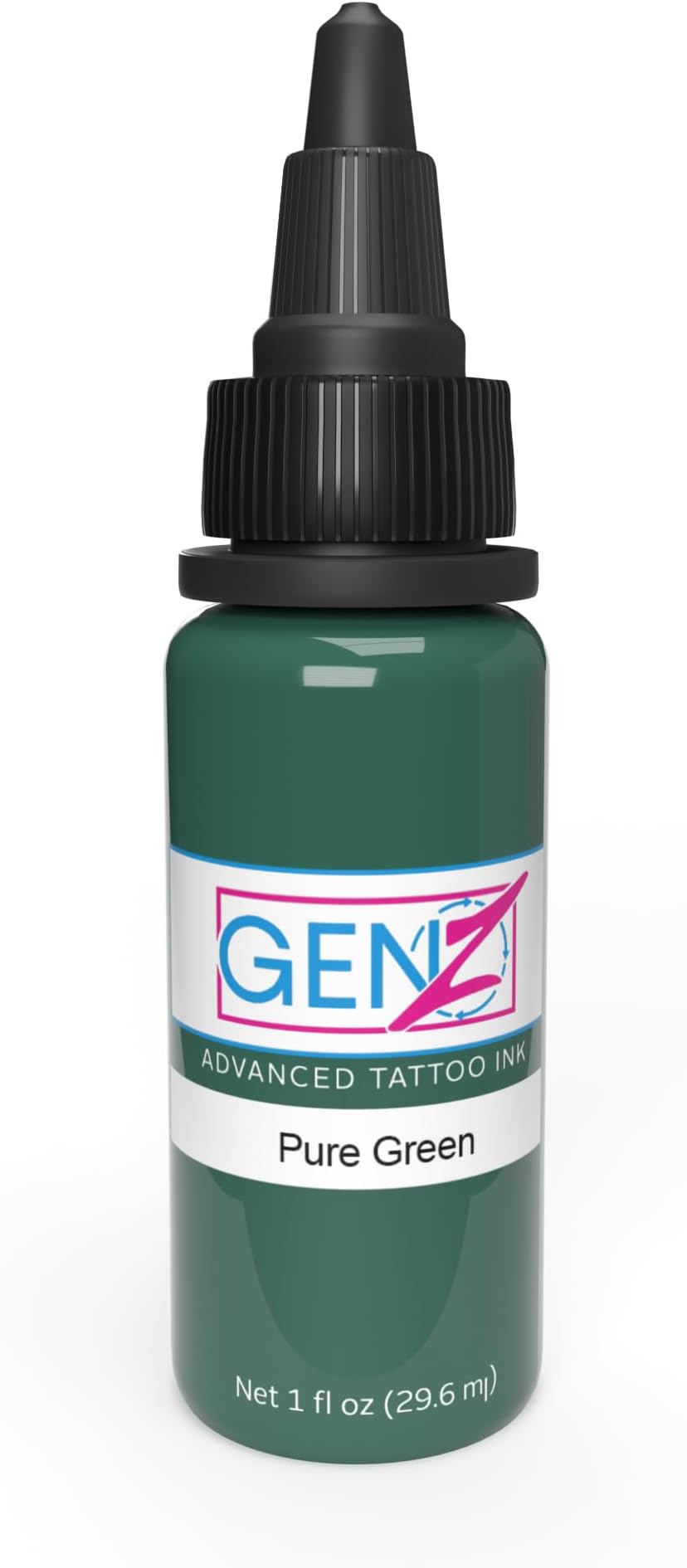 Tattoo Colour Green 30 ml Pure Green - The Original: Colourfast and Completely Sterile Tattoo Ink Vegan Tattoo Ink for Vibrant Permanent Tattoo, Stick & Poke Tattoo Ink with Perfect