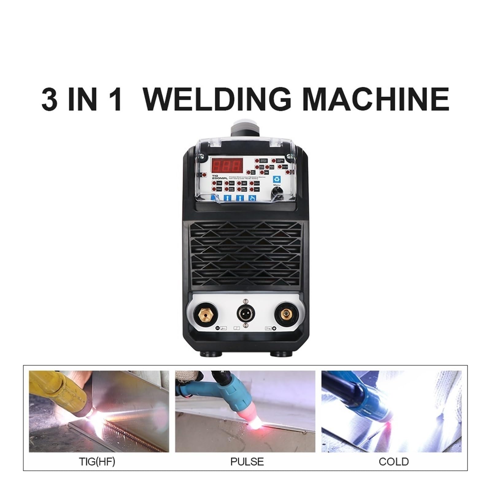Kit de soldador, TIG/TIG Pulso/Frío Multifuncional,Máquina de soldadura TIG Tubo MOS,Máquina de soldadura para metal, electricidad, bricolaje (Color : PACKAGE1 220, Size : 1)