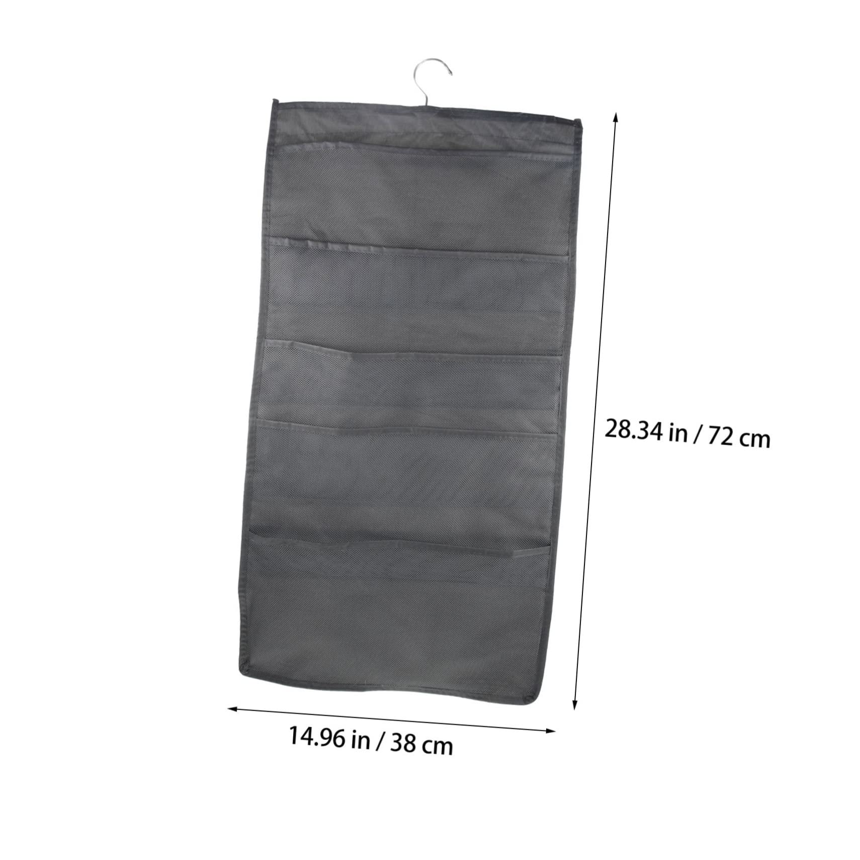 ULTECHNOVO Double Sided Hanging Wardrobe Organizer Compartment Underwear Storage Bag Multi Design for Socks Bras and Accessories Space Saving for Bedroom and Dorm Use