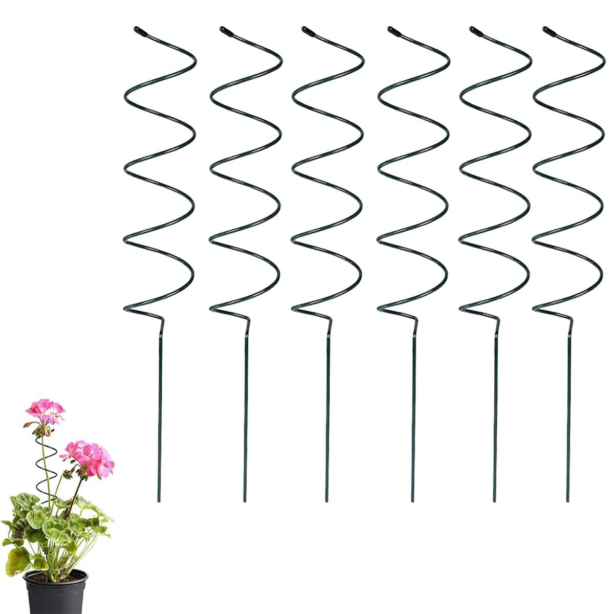 Homtrator Set A Tomato Twist Stake, Tomato Twists, Tomatoes Plant Support, Tomatoes Spiral Stakes, Rust-Resistant Metal Twist Supports, Climbing Plant Stakes For Potted Plants Tomato Rose Vine
