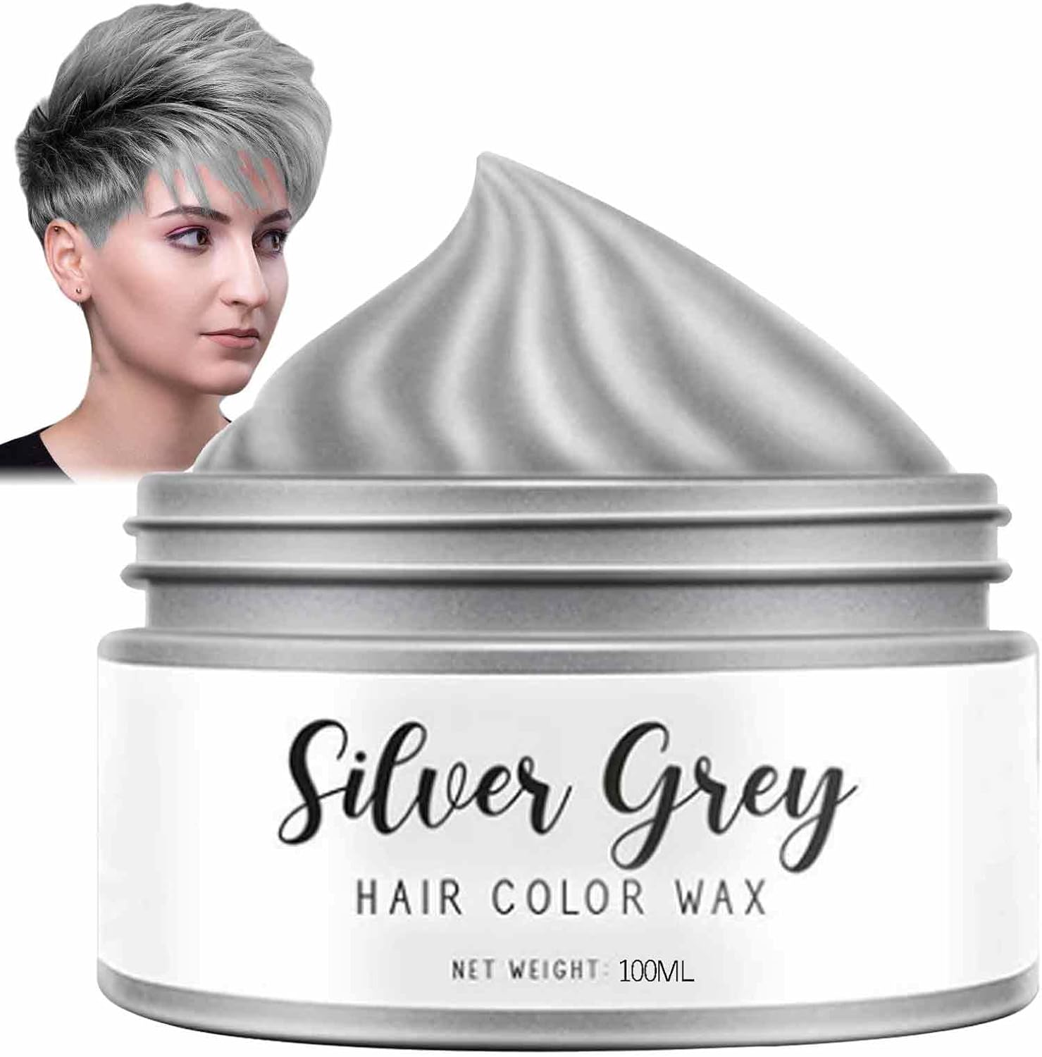 ヘアカラー クリーム ブリーチ剤 髪の毛 シルバー 髪染め ヘアカラーワックス 一時的に ヘア