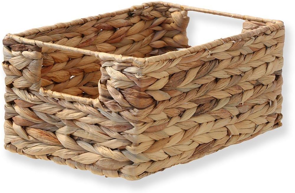 Rond en Osier Paniers avec Couvercle Mini Tissé De Stockage Panier