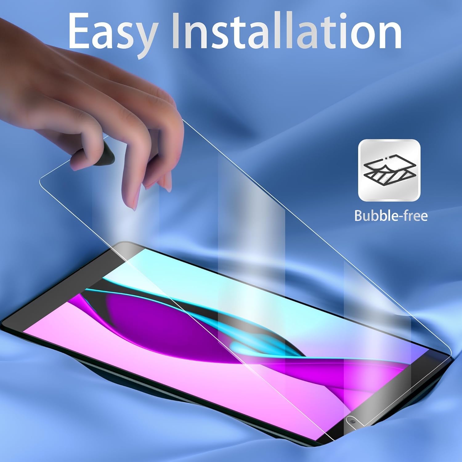 Paquete de 2 protectores de pantalla premium para tablet M8 Android, 8 pulgadas, alta definición, antiarañazos, antihuellas, protección sin burbujas 7