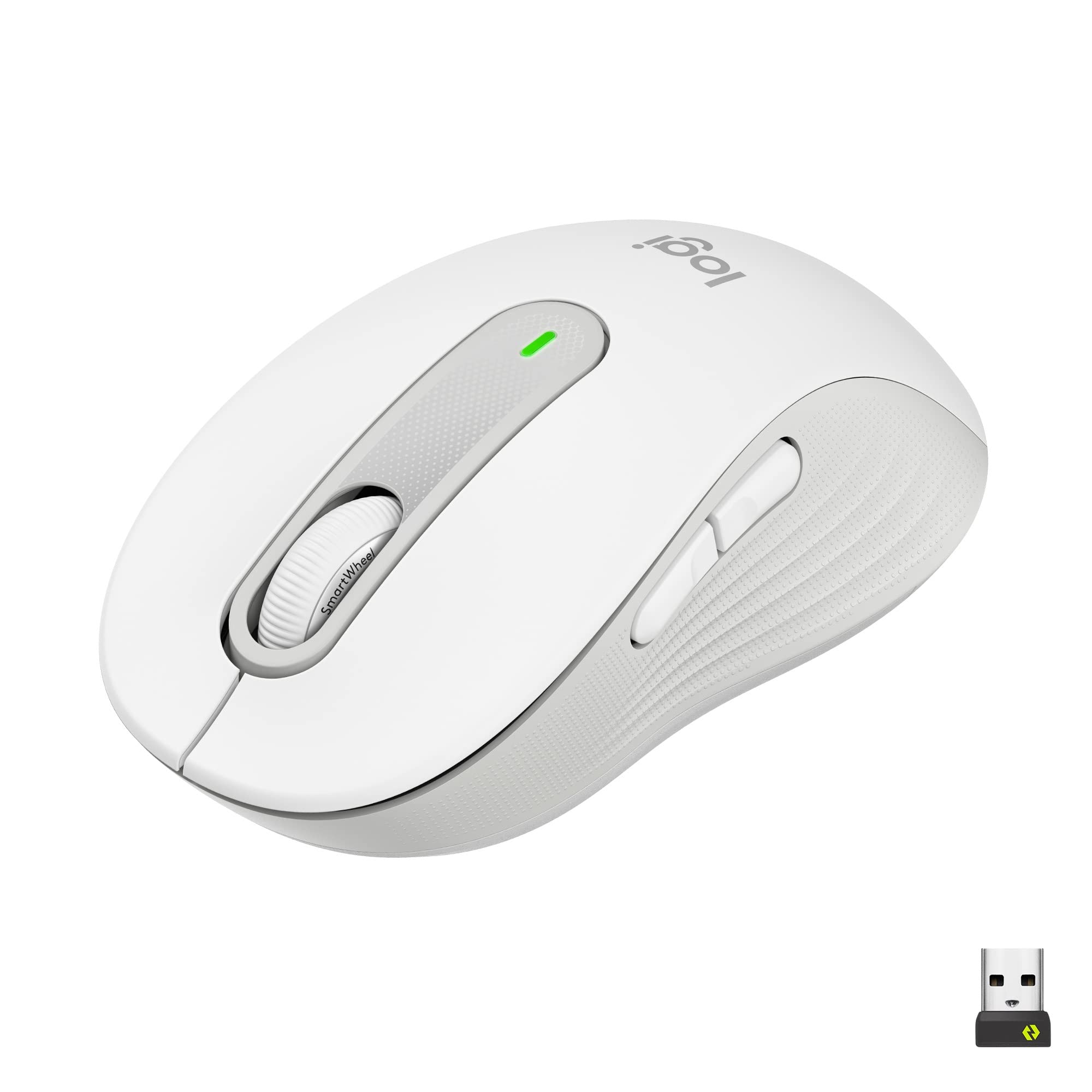 Logitech Signature M650 for Business Wireless Mouse, For Small to Medium Sized Hands, Logi Bolt, Bluetooth, SmartWheel - White