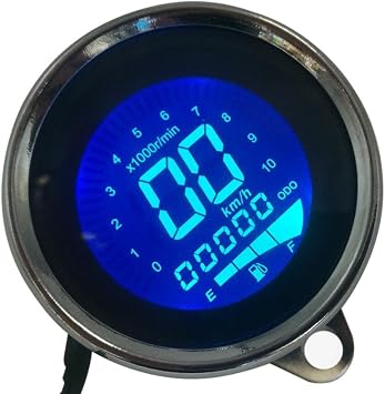 Motorcycle 12V Speedometer Tachometer Oil Level Speed Digital Meter