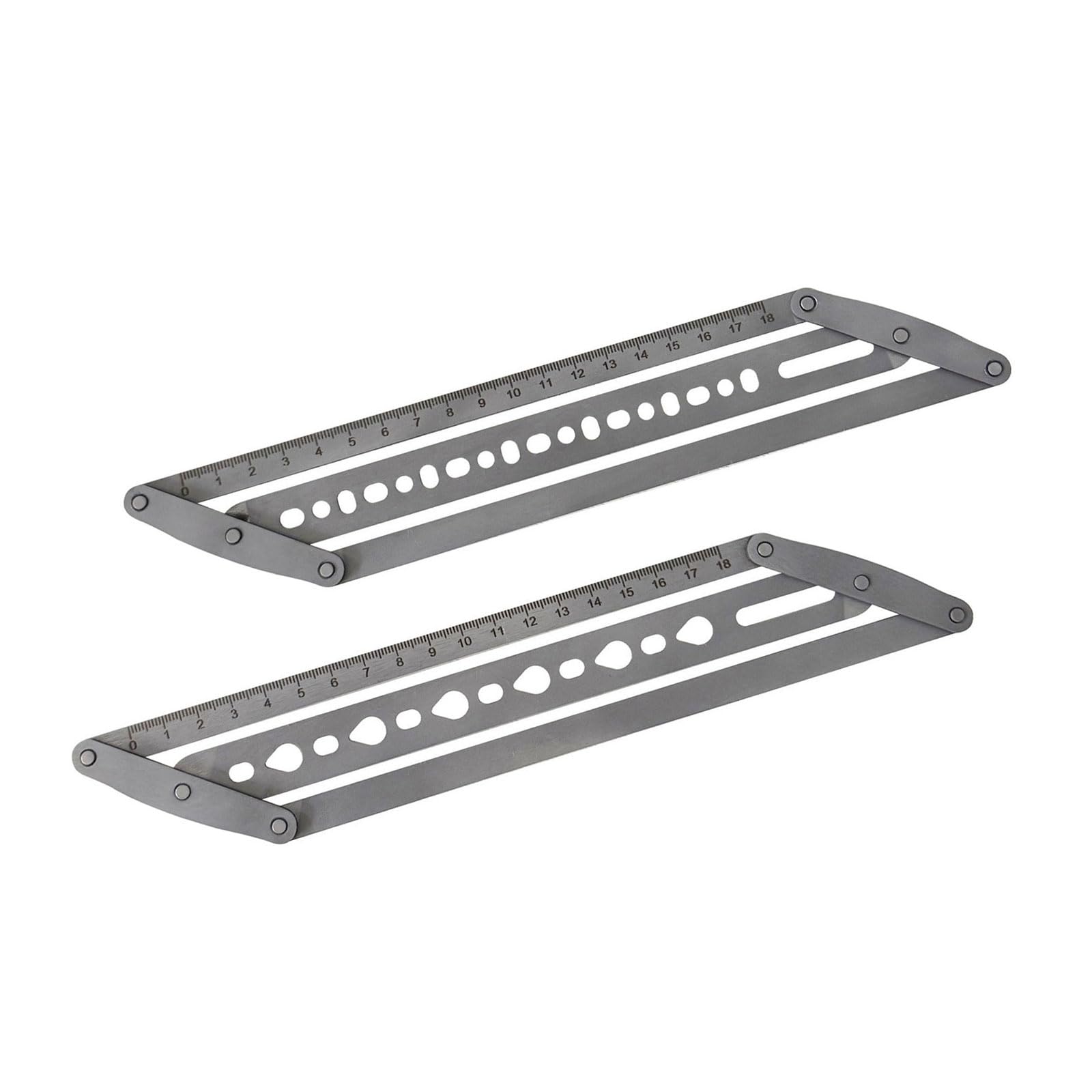 Belt Hole Punching Template Tool Stainless Steel Belt Holes Punching Positioning Guide Ruler with Scale Marking Hole Alignment Tool for Belts