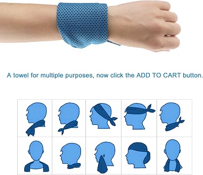Cooling Towels 20 Pack, 40x 12 Cooling Rags Neck Wraps for Sports with Carrying Pouch, Gym Cooling Neck Towels for Hor Weather, Sweat, Fitness, Travel
