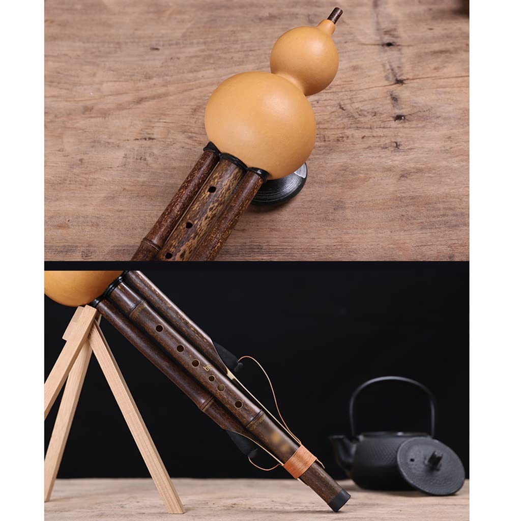 Flauti Strumento Cucurbita A 7 Fori Flauto di Zucca di bambù Viola Strumento Musicale per Esami per Adulti per Studenti di Prestazioni Professionali per Chi AMA La Musica Strumenti a fiato