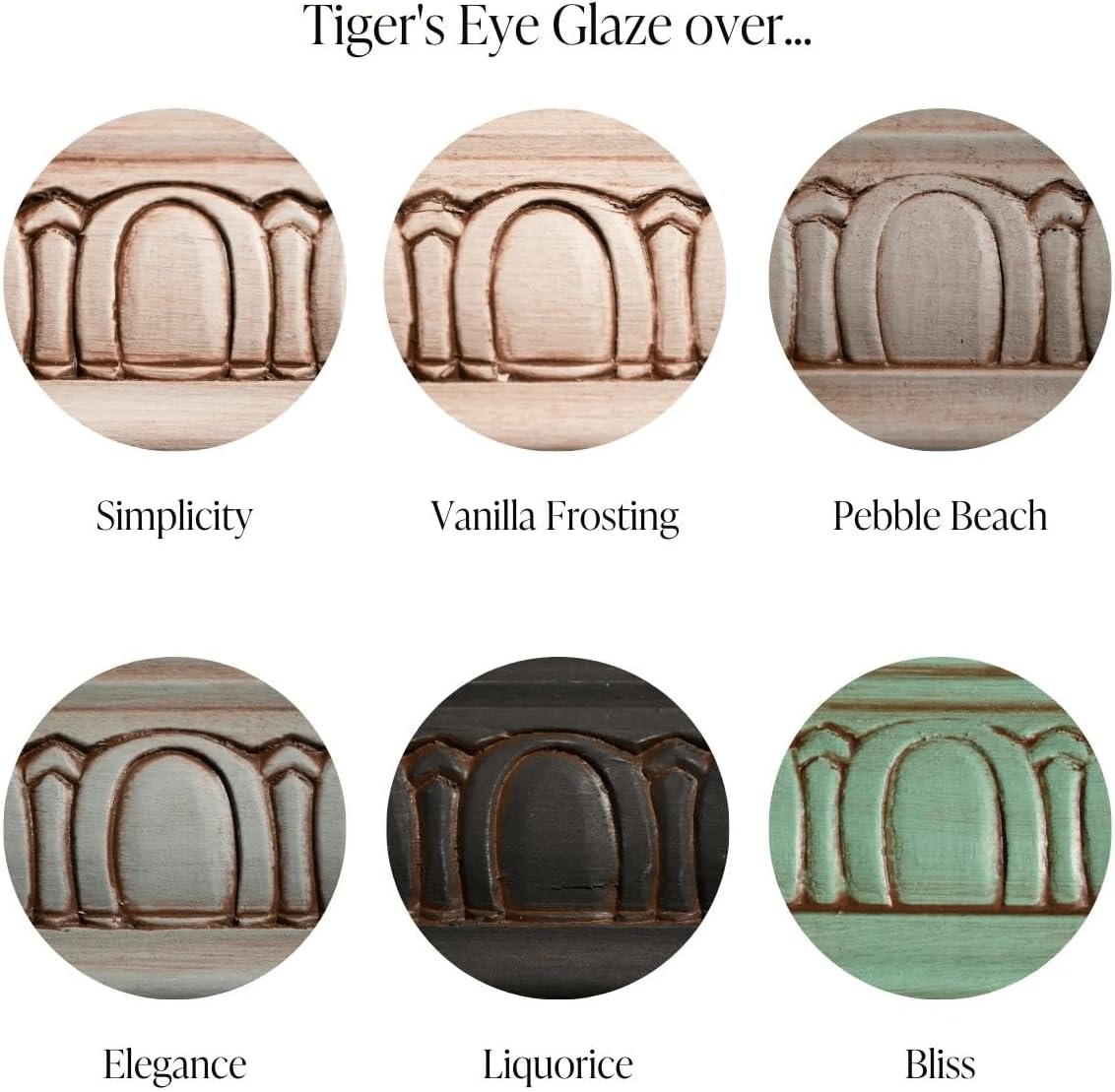 Furniture Glaze - Antique Patina Special Effects Glaze for Chalk Style Furniture Paint, Eco-Friendly Wood Stain, 6 Color Choices - Smoky Quartz [Chocolate Brown] - Pint (16 oz)