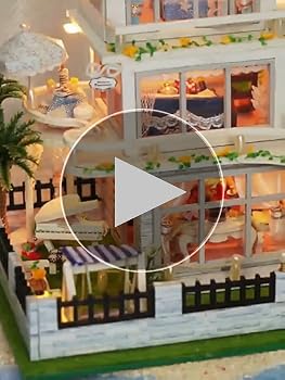 ♡完成品 ミニチュアドールハウス　(オルゴール.電池付き) Amazon | FSEARRT ドールハウス 手作りキットセット ミニチュア