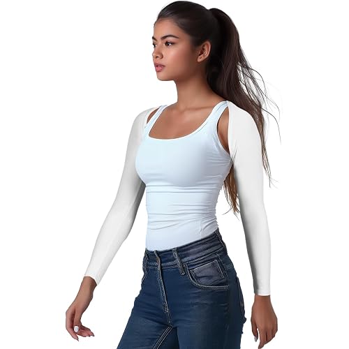OutdoorEssentials Arm Sleeves for Women - Golf UV Shawl with Sleeves - Workout Shrug Bolero - Arm Tights for Sun Protection