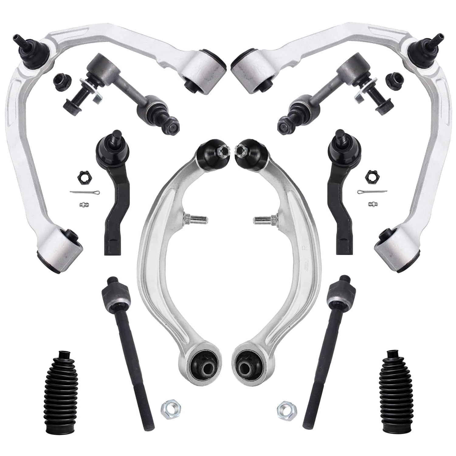 Detroit Axle - RWD Front 12pc Control Arms Kit for 03-07 INFINITI G35