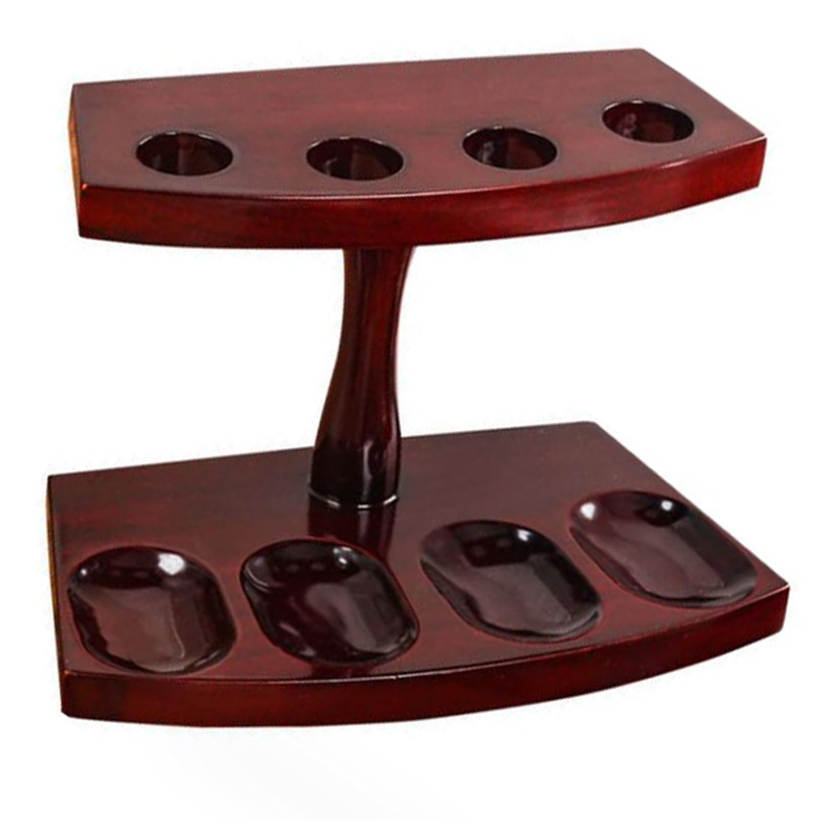 CVJdfhRE pipe rack, Tobacco Pipe Stand, Rosewood Holder, Traditional Old Style Handmade for 4 Smoking