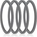4 Pack Gasket Replacement Rubber Ring Seal Ring Gasket with Lip, Compatible with Nutribullet Blender Series 600W and 900W